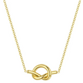 Modern Knot Pendant Necklace
