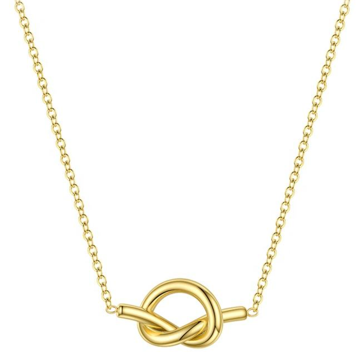 Modern Knot Pendant Necklace