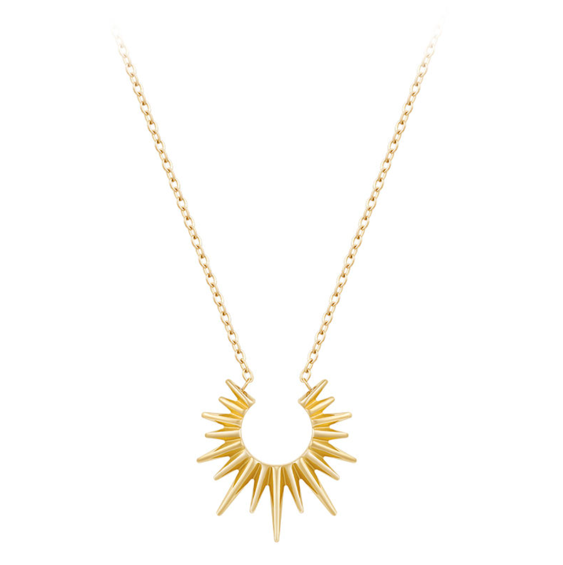 Solstice Sunburst Pendant Necklace