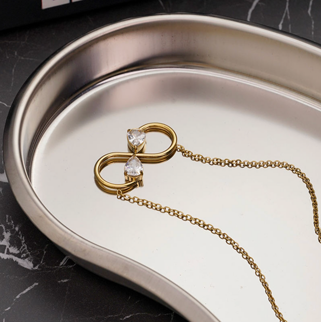 Infinite Grace Pear-Cut Zirconia Necklace