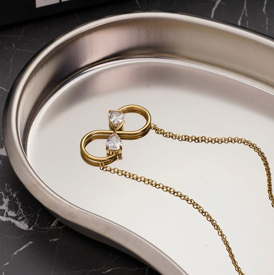 Infinite Grace Pear-Cut Zirconia Necklace
